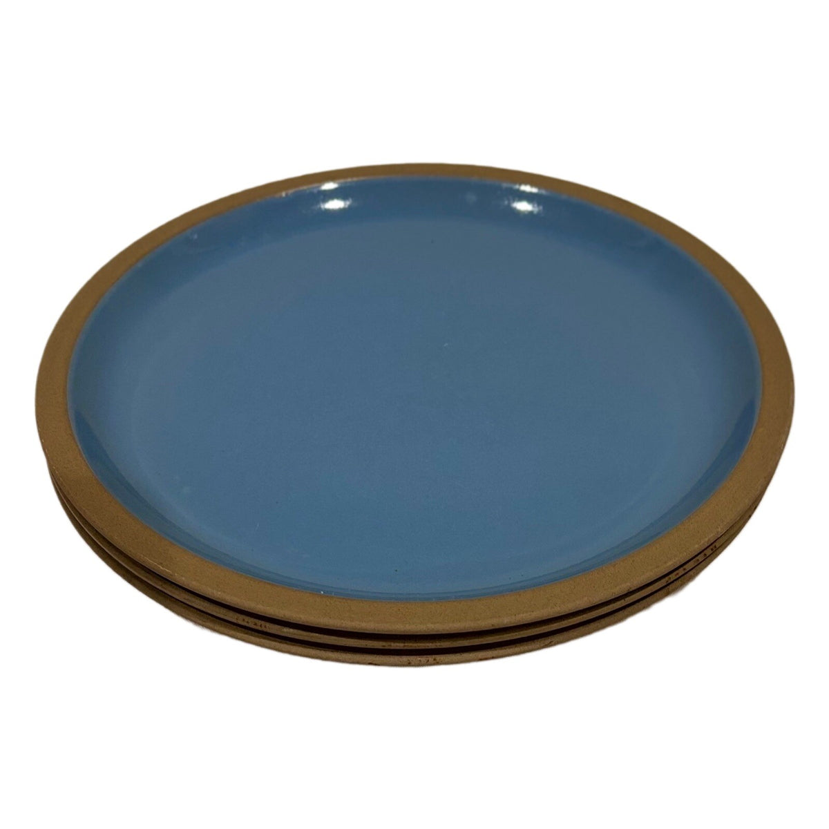 Vintage MIDWINTER BLUESTONE 3-Dinner Plates Japan Oven To Table Stoneware Dish