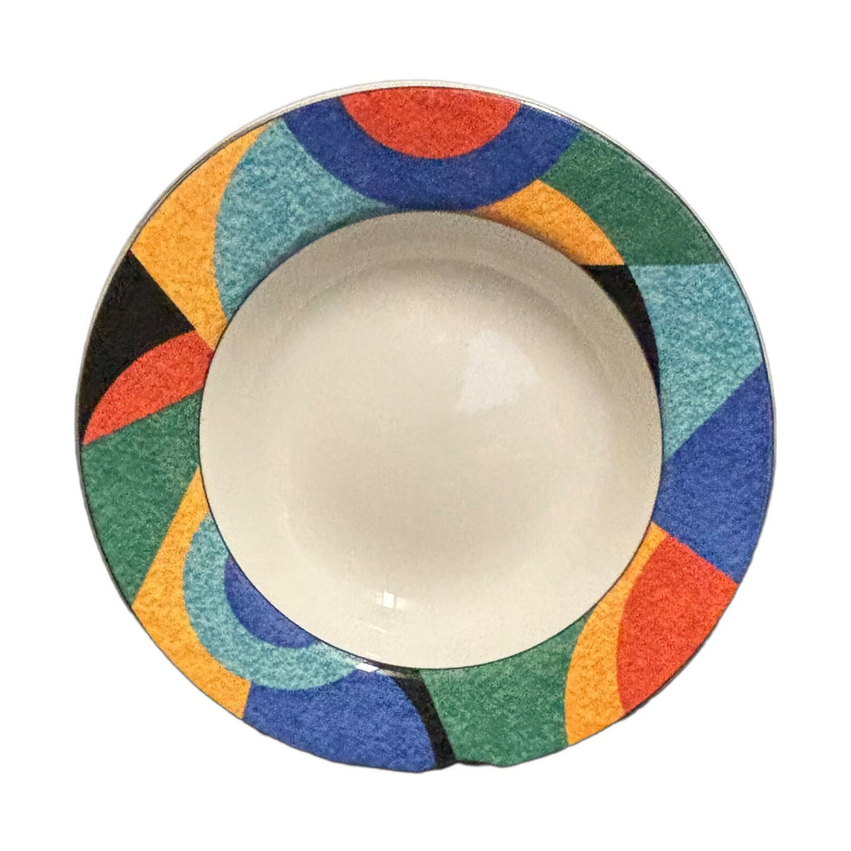 Victoria & Beale 4-Rim Soup Bowls Casual ACCENTS 9019 Porcelain Pasta Dish
