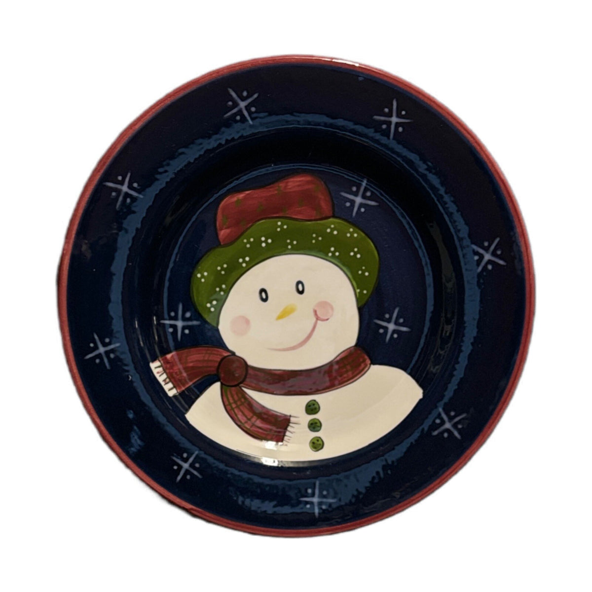 LAURIE GATES 4-Salad Plates The Cellar Christmas Twilight Collection Dessert