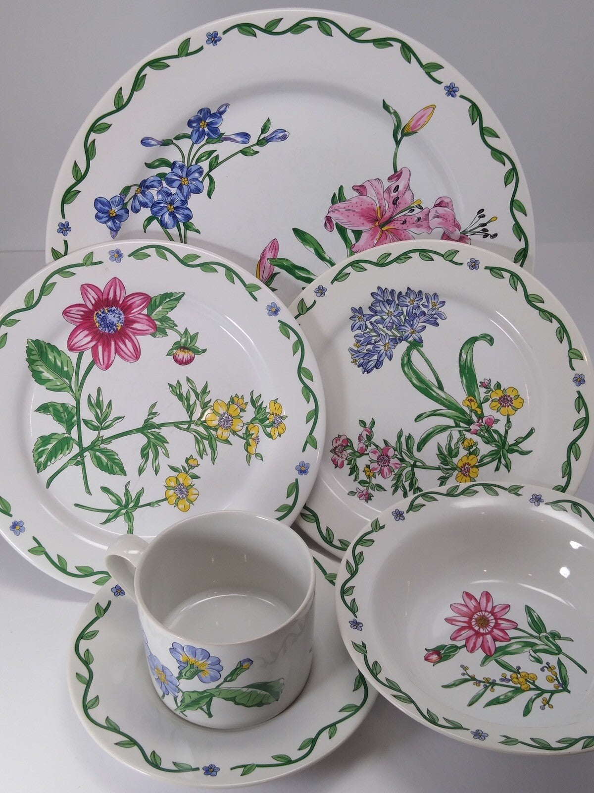 Terrace Blossoms International Tableworks White Dinnerware Collection Oven Safe