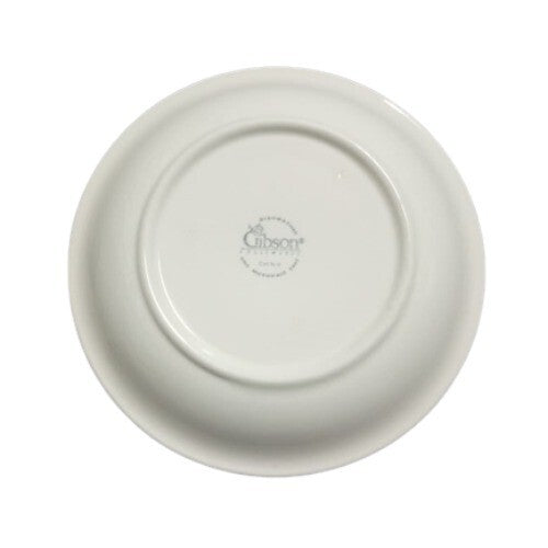 Gibson Designs LARKSPUR Saucer French Country Blue Flowers 6 1/4" Ceramic Dish
