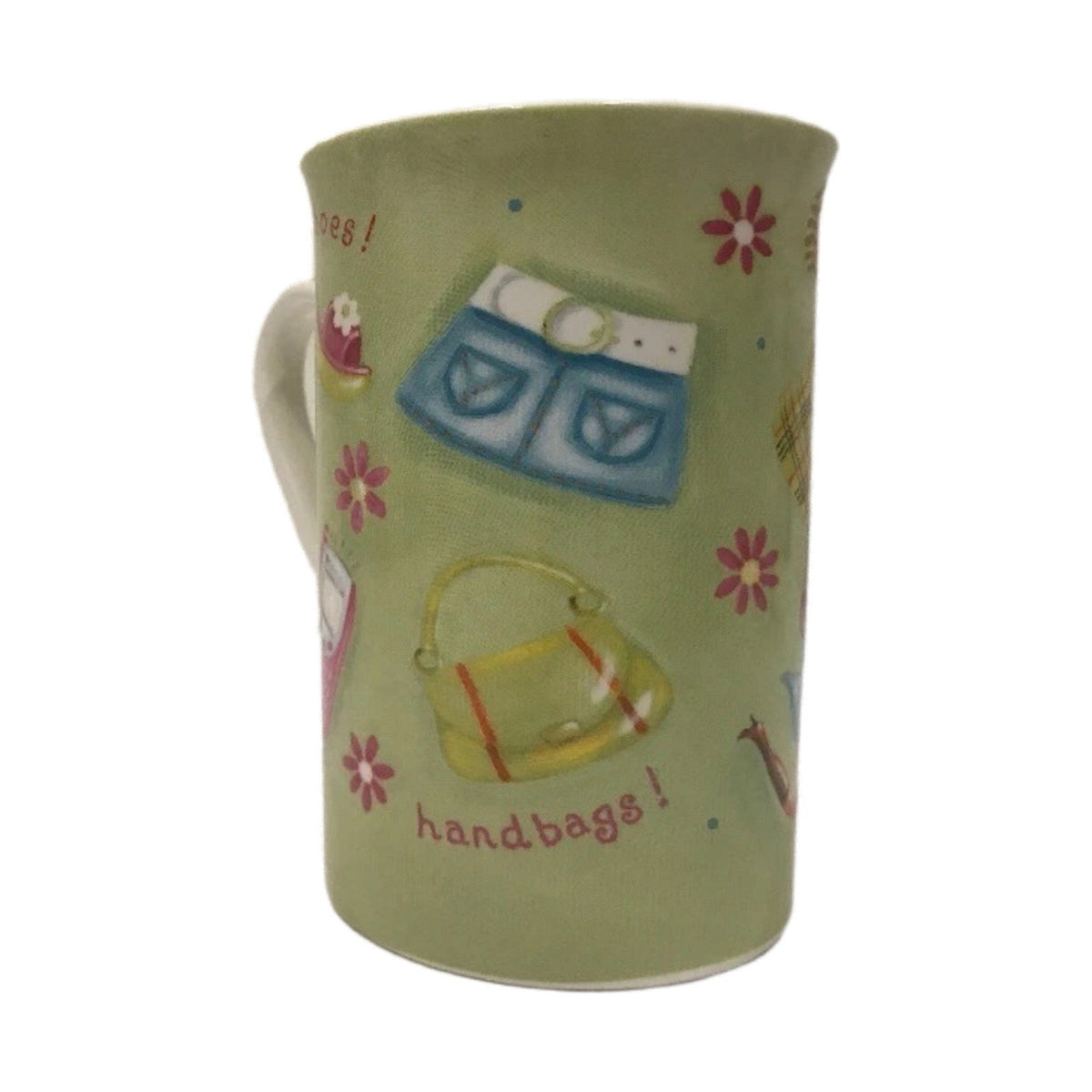 Kent Pottery Shopaholic Sister Mug Purse Shoes Phone Novelty Coffee Cup Gift