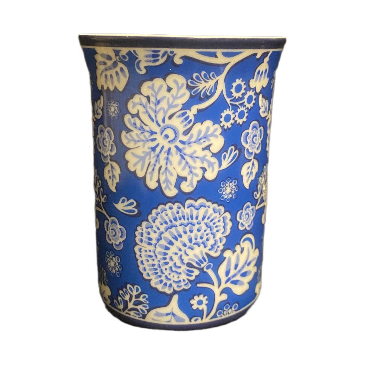 Vera Bradley BLUE LAGOON Mug (N0 Lid)  8 oz Coffee Tea Cup White Blue Floral