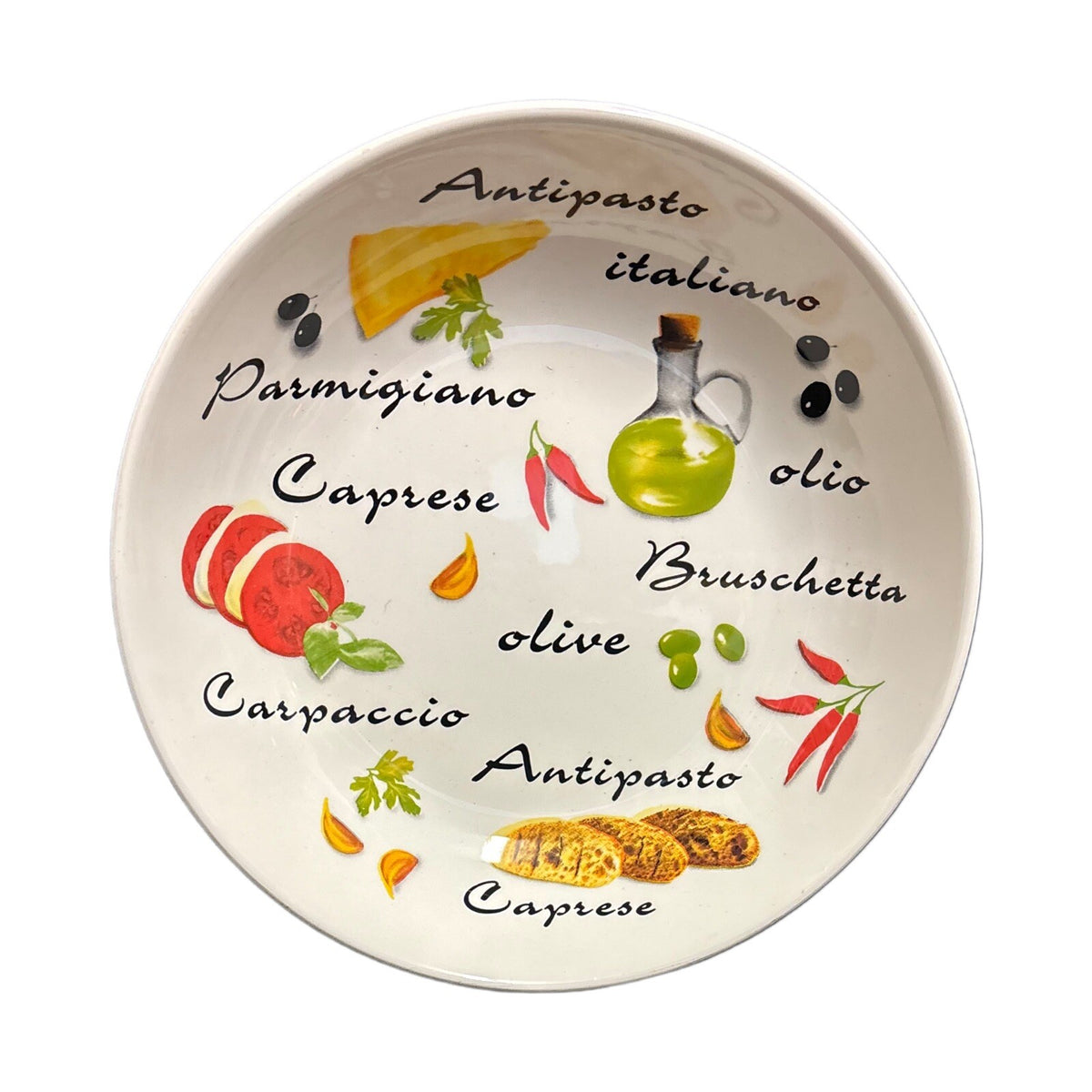 QUADRIFOGLIO Ceramica Pasta Serving Bowl Italian Antipasto Appetizer Pasta Dish