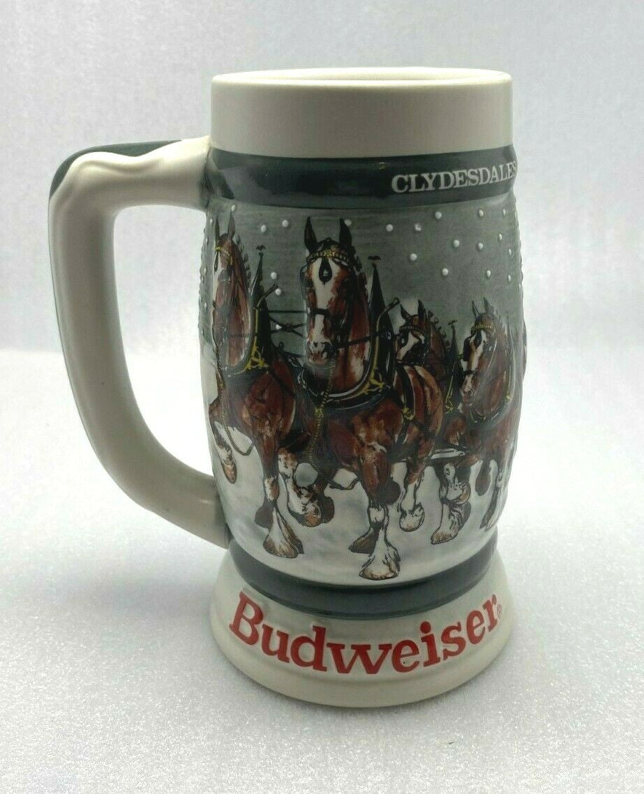 Anheuser Busch Budweiser Mug Collection Stein Budweiser Collectible Drinkware 