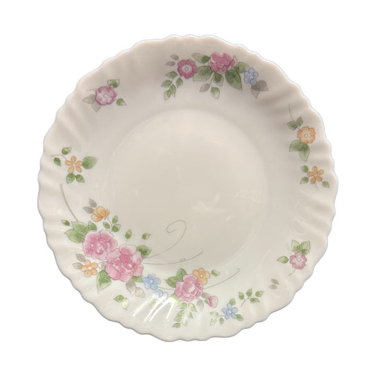 Arcopal France Rosalie 7” Salad Dessert Plates Set of 4 Pink Floral Vintage