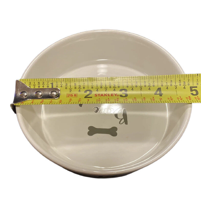 10 Strawberry Street Pet Bowl Pug French Bulldog BONE APPETIT Food Water Dish