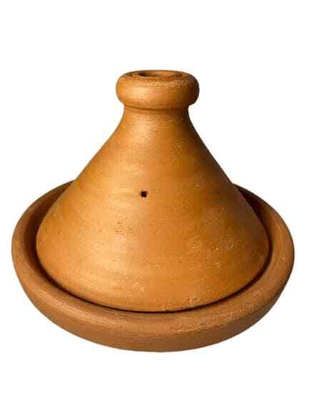Handmade Moroccan Tagine Pot 8.5/8” – Unglazed Red Clay Terracotta Cookware