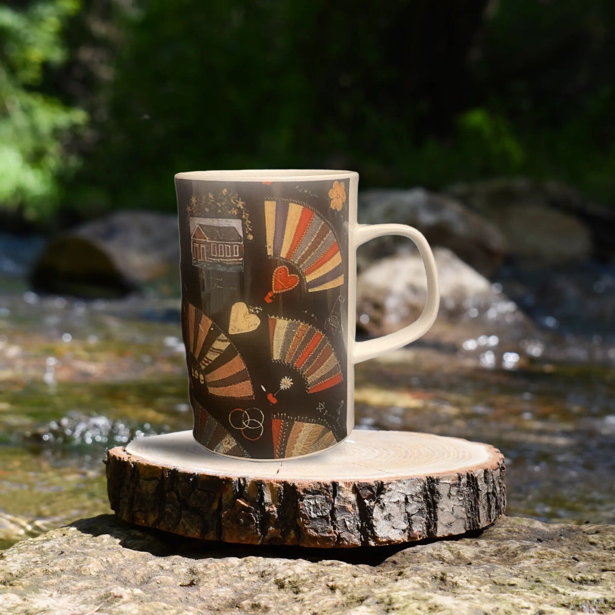 Dunoon Mug FAN QUILT Smithsonian Institution National Museum Of American Art Tea