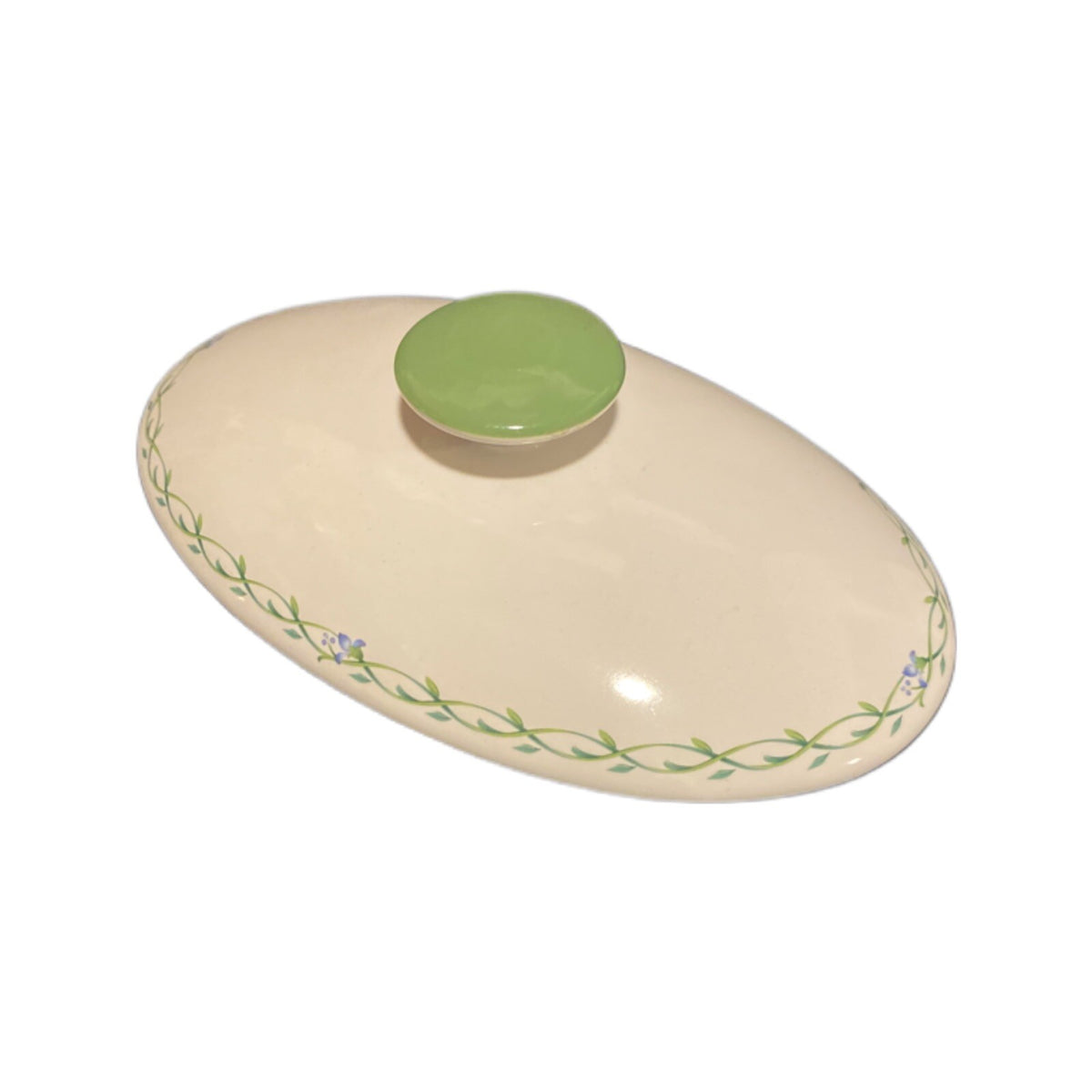 GARDEN BLOOM Studio Nova/Mikasa Casserole LID ONLY Replacement Laurel Trim Y2372