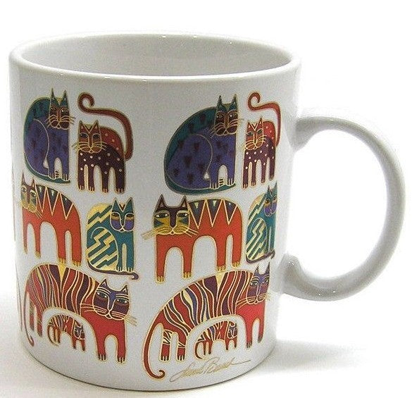 Laurel Burch Collectible Ceramic Mug Cup 14oz. (Vintage)