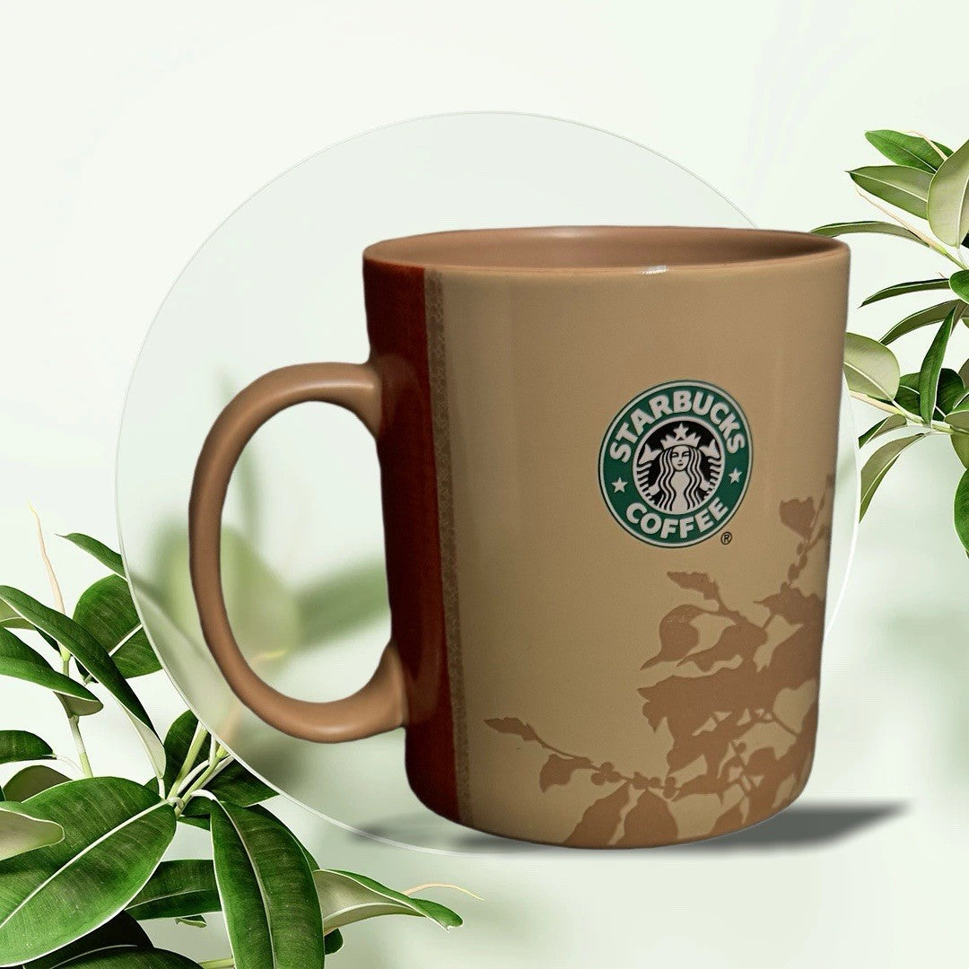 2006 Starbucks Africa Coffee Mug 14oz Brown Green Origin Story Map Rare Vtg