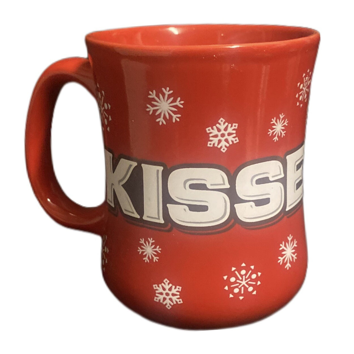 GALERIE Hershey KISSES Red Mug Christmas Skiing Bear Winter Snowflakes Tea Cup