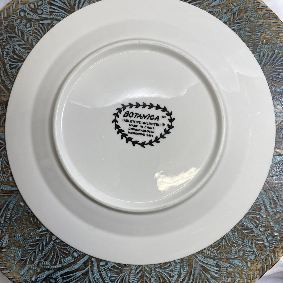 Vintage Tabletops Unlimited Botanica Dinner Plates Set of 5 Iris Floral China