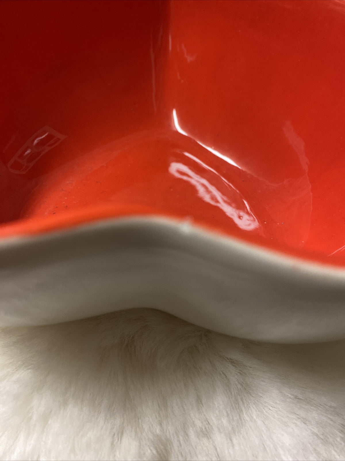 Rare Imported Coastline Imports COUNTRY ROOSTER Heart Shaped Earthenware Bowl