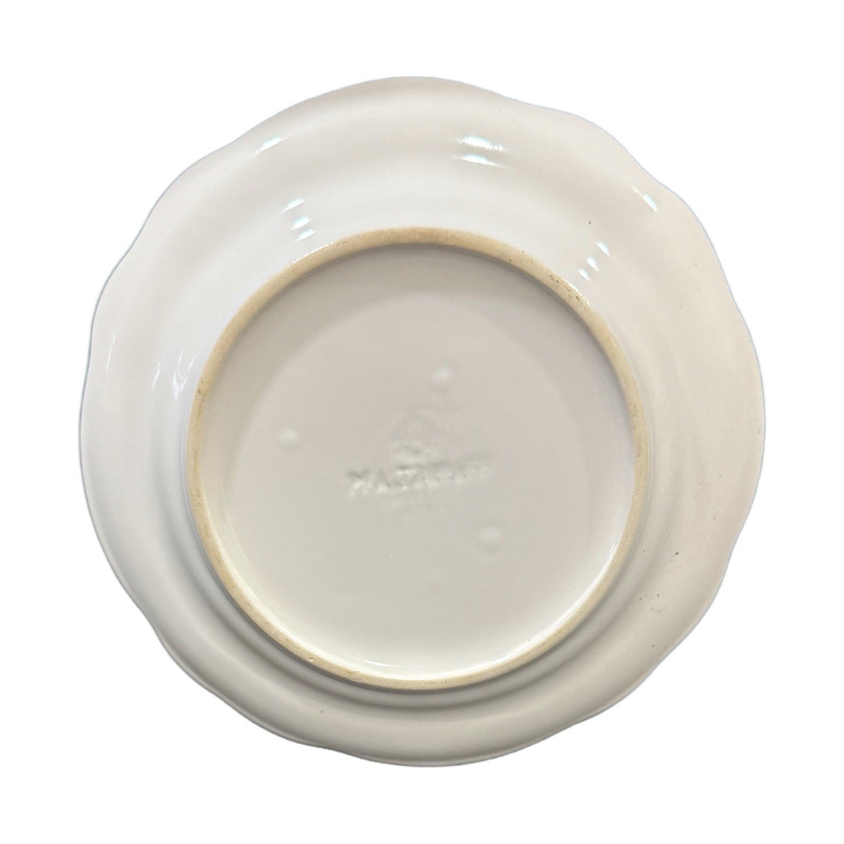Pfaltzgraff Heirloom White 7.5” Salad Plate Scalloped Vintage Stoneware Dessert