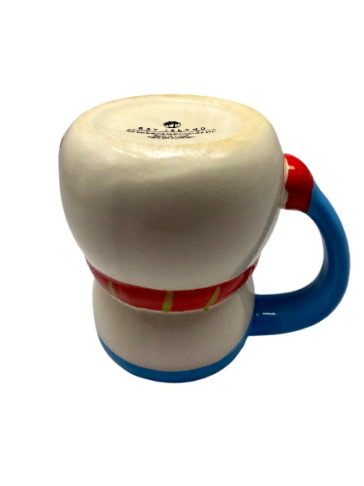 BAY ISLAND Snowman Ceramic Coffee Mug / Cup