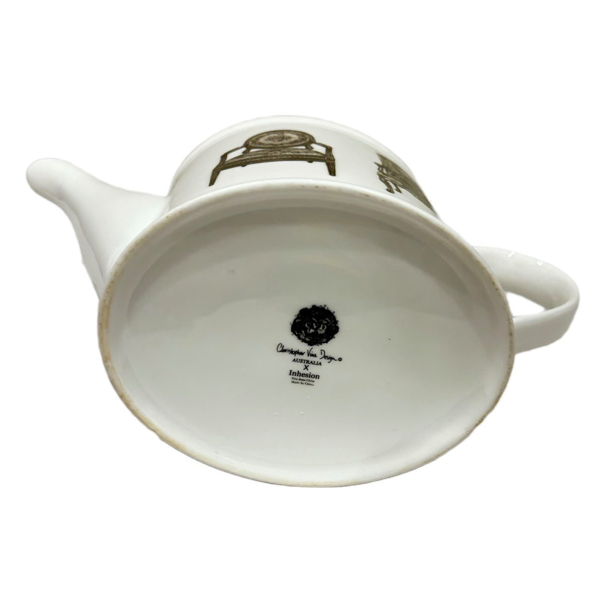 CHRISTOPHER VINE AUSTRALIA INHESION Fine Bone China French Antique CHAIRS TEAPOT