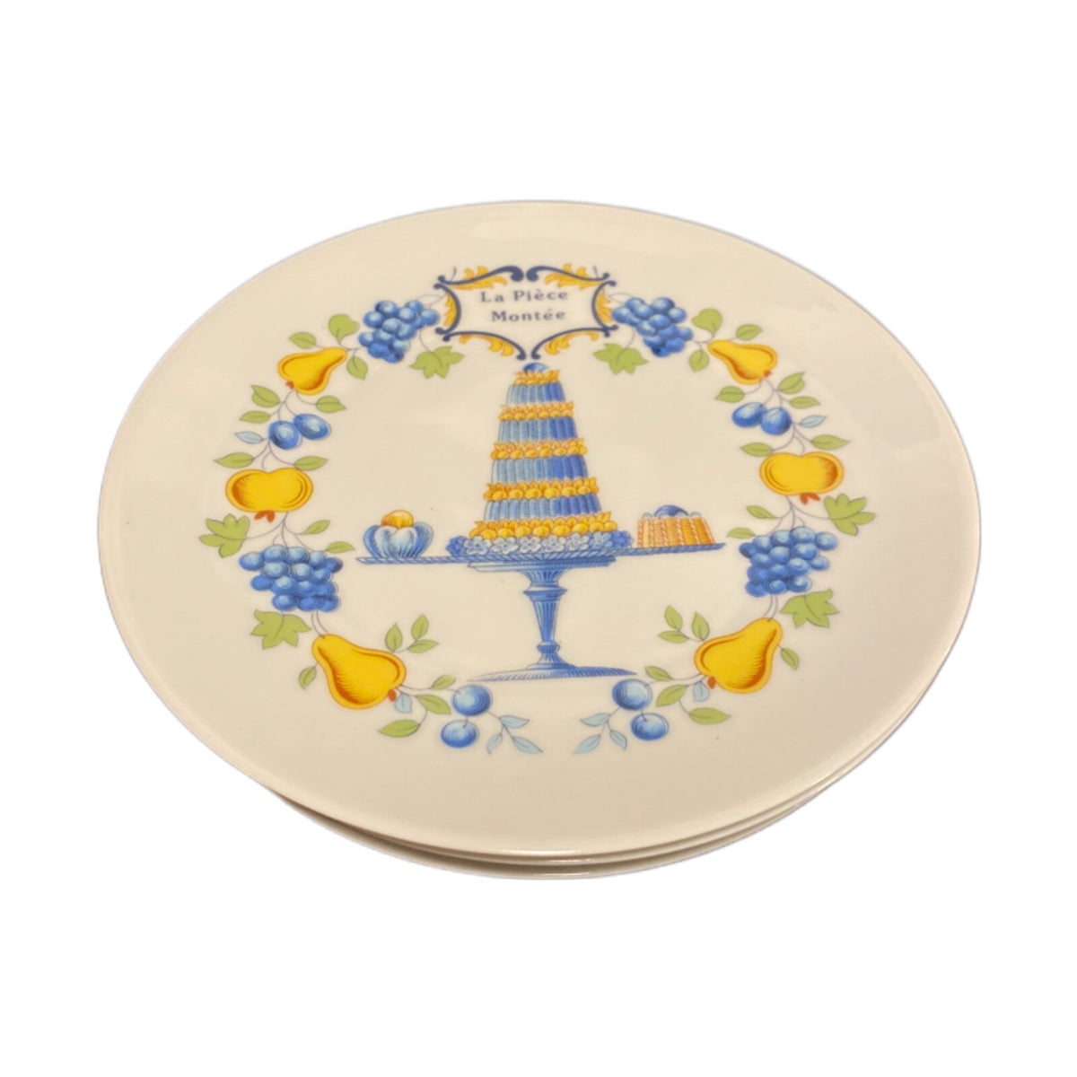 Rare FLORENCE LIMOGES France 6-Porcelaine d'Art Creations Dessert Plates