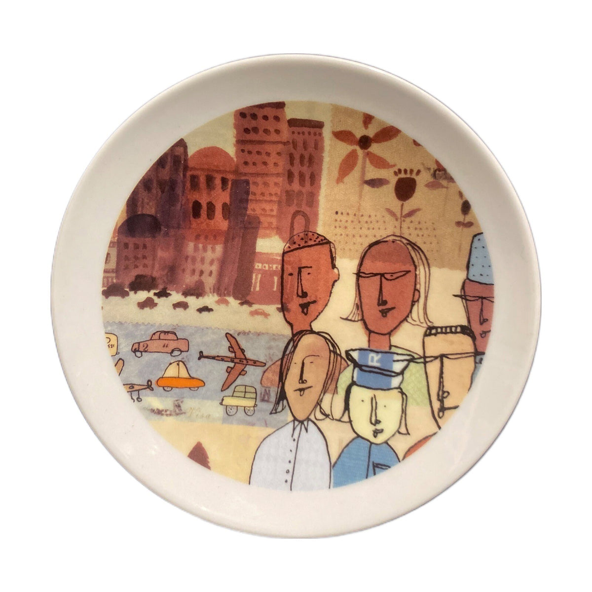 Starbucks Set of 6 Collectable Dessert Plates Leadership Conference 2005- 6"D