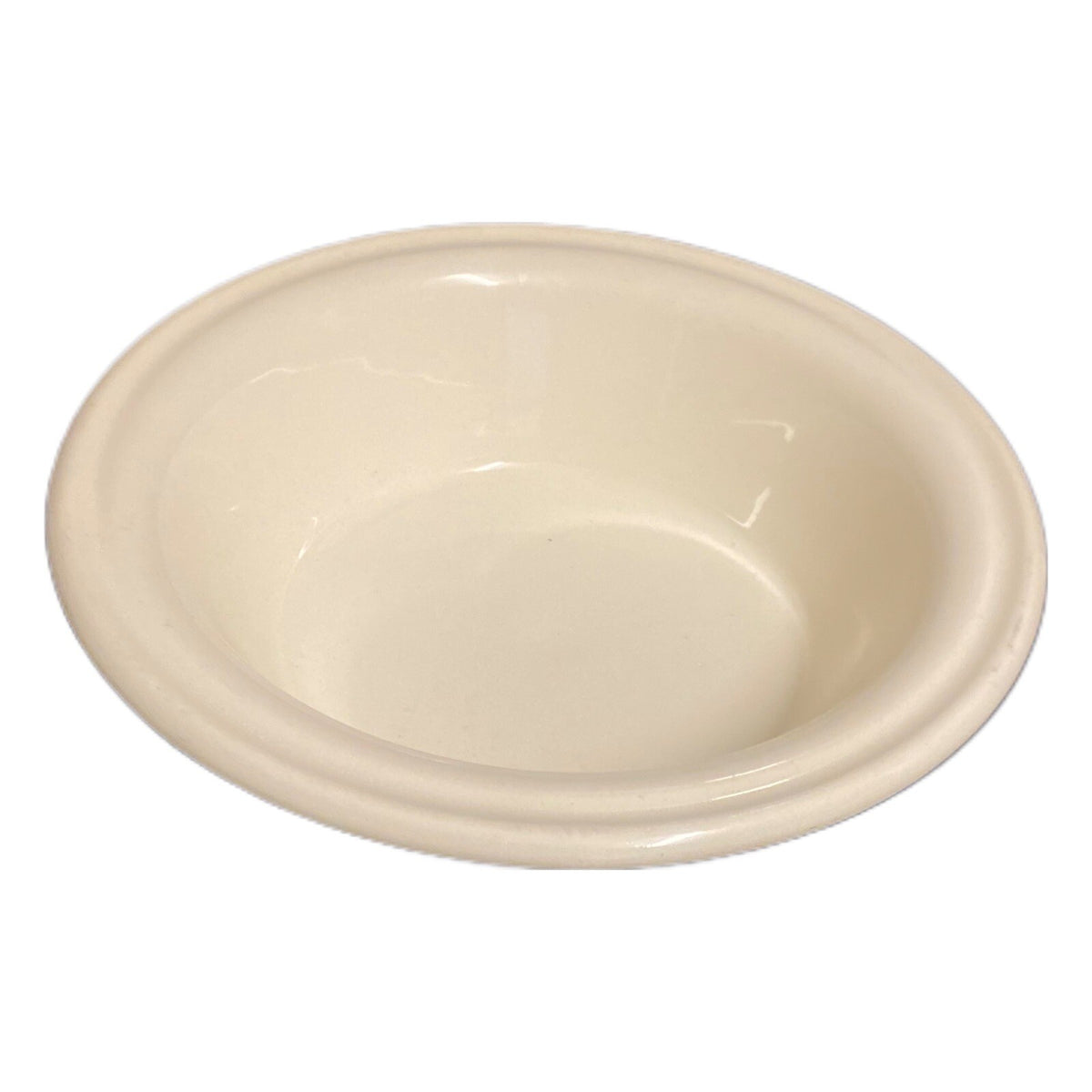 Vintage LAUFFER 2-Bowls USA Stoneware Cereal Soup Cup Cream