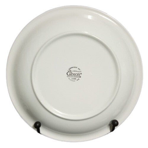 Gibson Designs FRUIT GROVE 4-Dinner Plates Apples Pears 11 1/8”D Fruit & Flowers