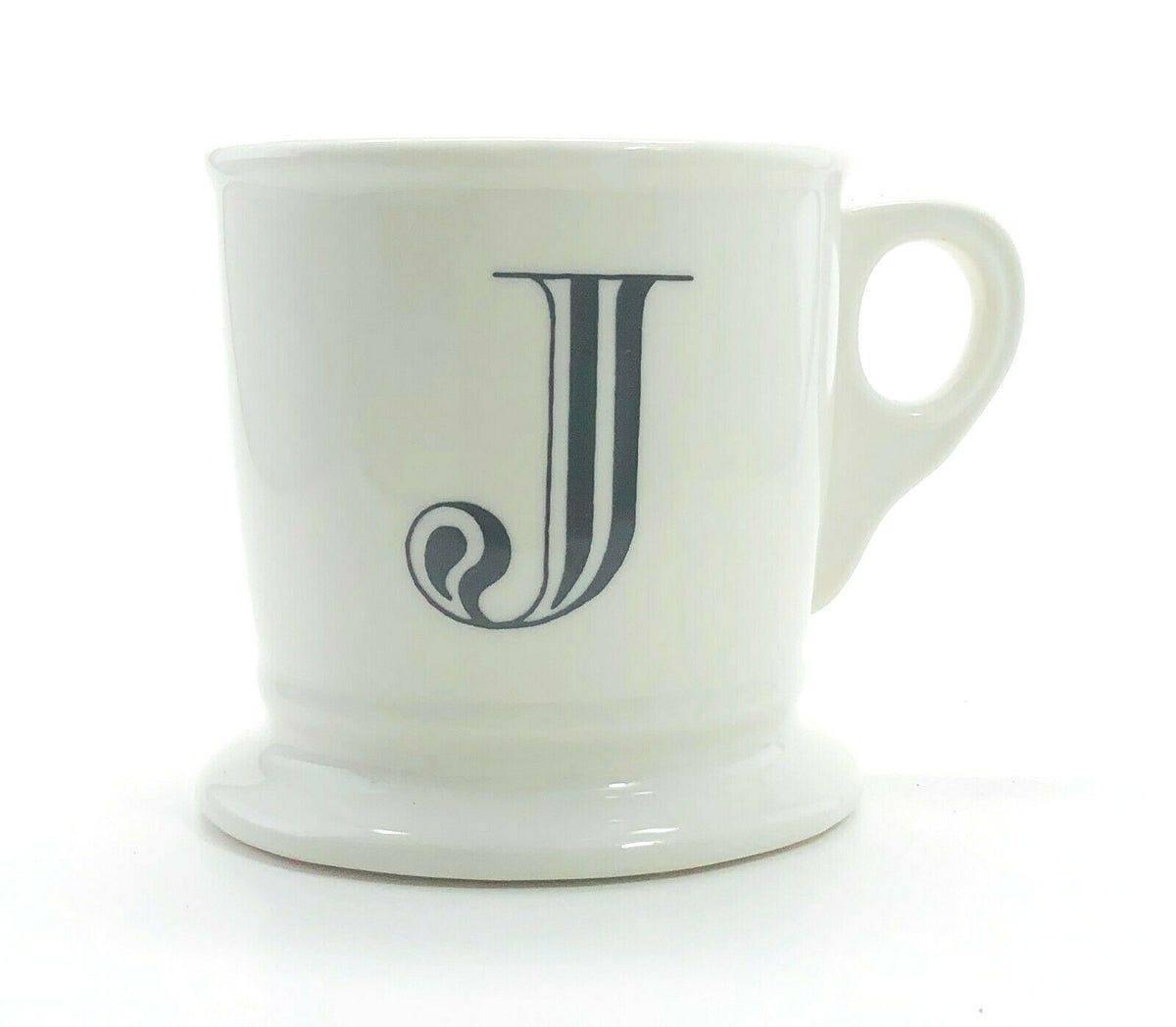 ANTHROPOLOGIE Monogram Mug Personalized Name Coffee Cup Initial Letter 12 fl. oz