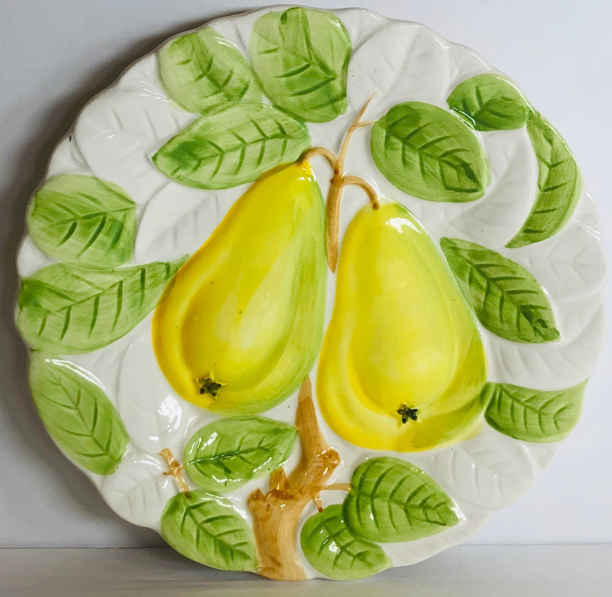 Stafford FRUIT DU JOUR Salad Plate Hand-Painted 1987 Dessert Collection 8 1/8"D