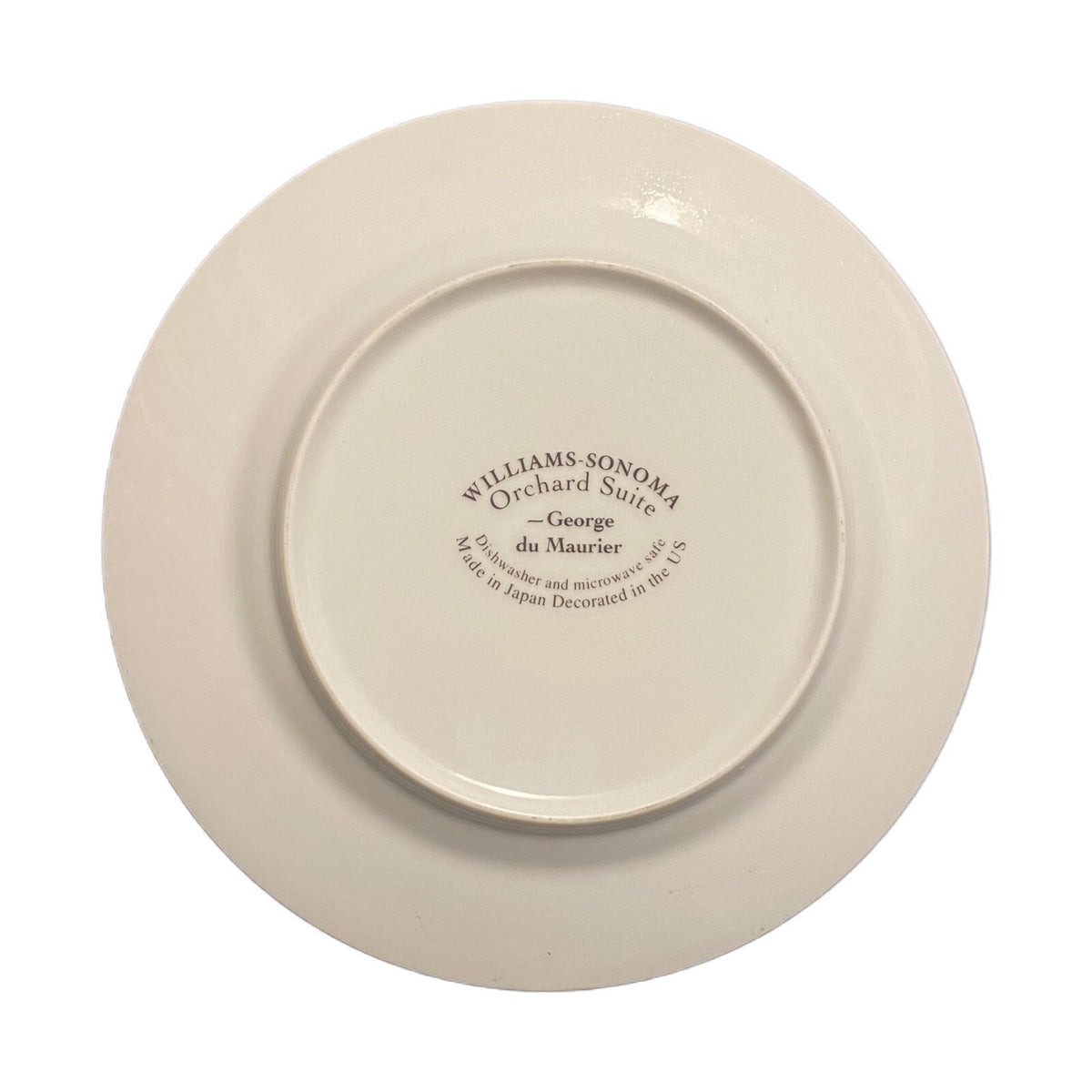Williams Sonoma 4 Salad Plates ORCHARD SUITE Fruit Dessert Ceramic Japan 7 3/4”D