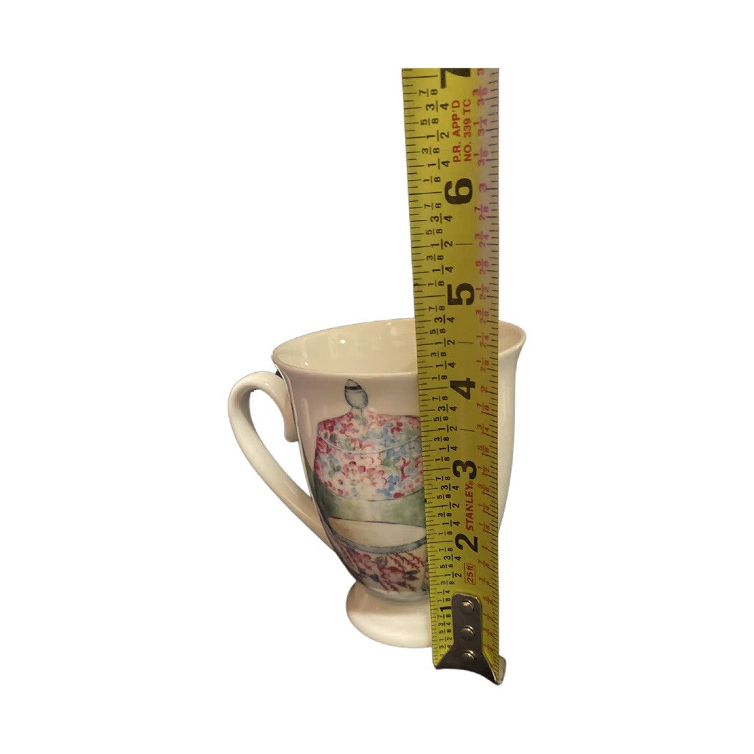 STECHCOL Mug Gracie China Bone Teapot Design Pedestal Coastline Designs Cup