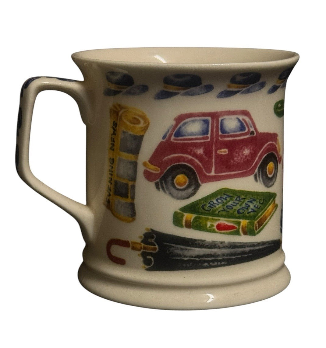 Past Times Father Fine Bone China Mug Oxford England Car Books Gift Cup