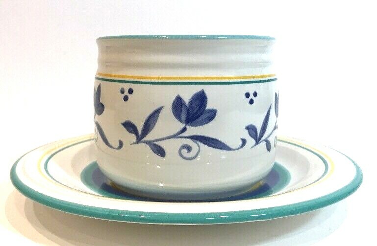 Studio Nova "SKYLIGHTS" Set of 4 Cup & Saucer Hand-Painted Oven To Table JK035