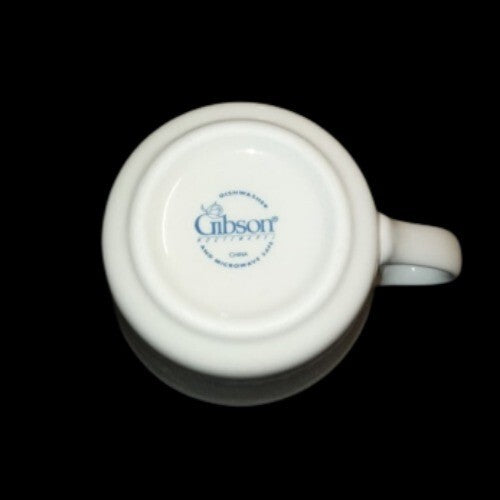 Gibson Housewares Cup 12 Oz, Geometric Abstract Modern Design Coffee Tea Ceramic