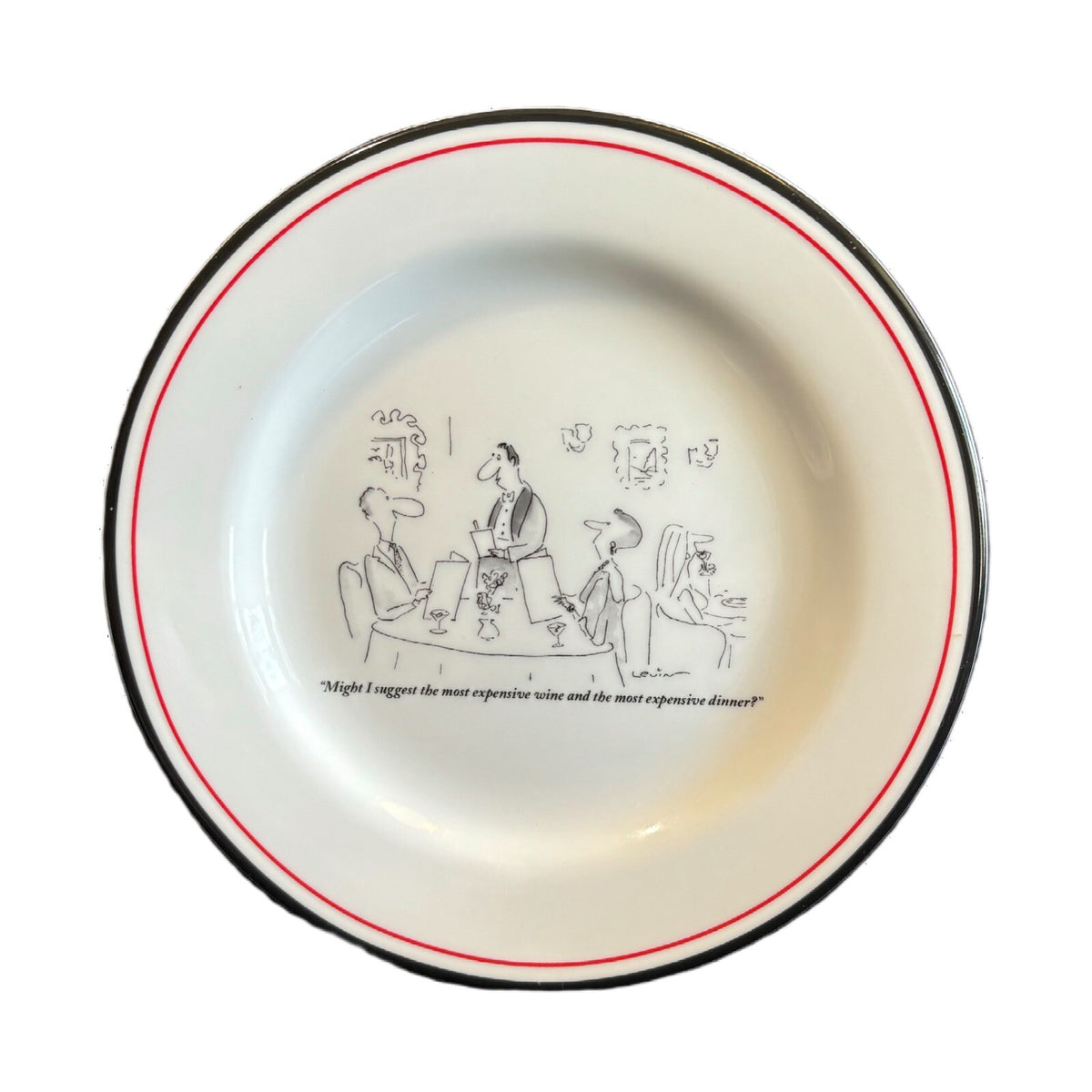 RESTORATION HARDWARE 6-Salad Plates NEW YORKER Ceramic Dessert Appetizer 8" D