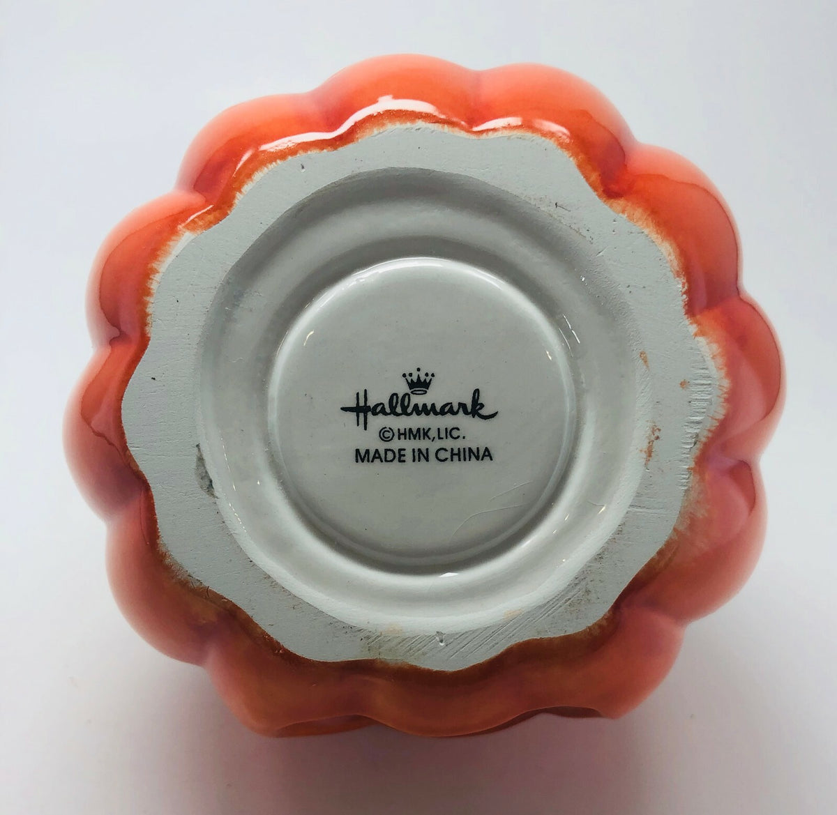 Hallmark Halloween Scented Candle 3D Pumpkin Head with Hat 6.5”H