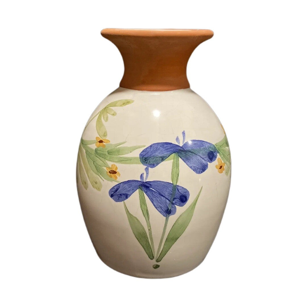 HandPainted Art EMERSON CREEK Floral Pottery Wildflower Tabletop Vase Bedford VA