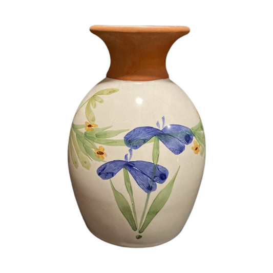 HandPainted Art EMERSON CREEK Floral Pottery Wildflower Tabletop Vase Bedford VA