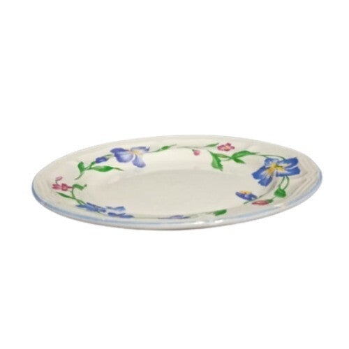 Vintage Gibson WHISPER Salad Plate 7 5/8” D Floral Iris Ceramic Dessert Dish