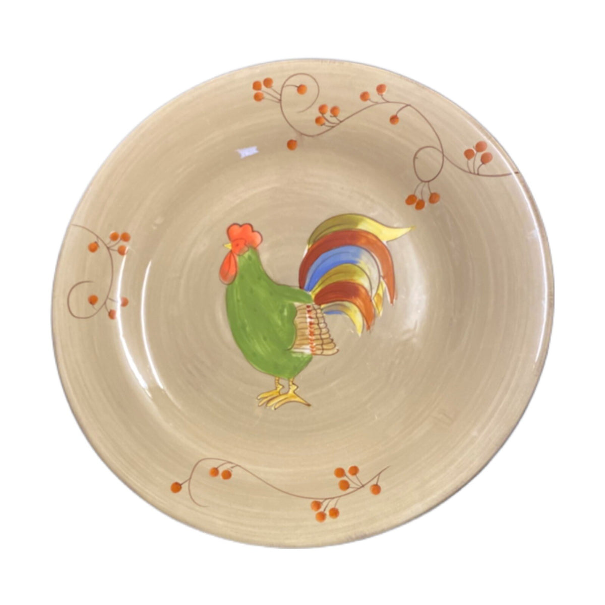 Laurie Gates Rooster Salad/Dessert Plates 8.5” D Set of 6 Gourmet Home