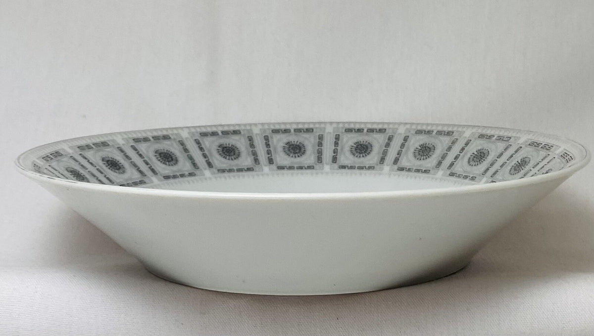 Vintage & Rare Norleans "APOLLO" Fine China Geometric Design Rim Soup