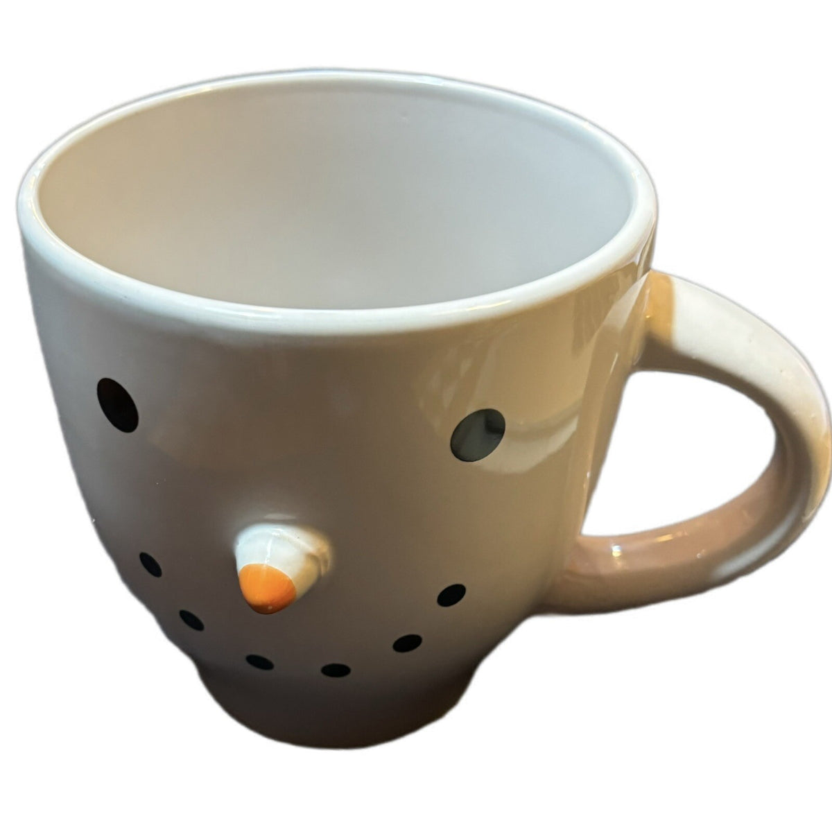 ROYAL NORFOLK Mug 3D Snowman Large Coffee Tea Cup White Winter Snowman Face 20oz