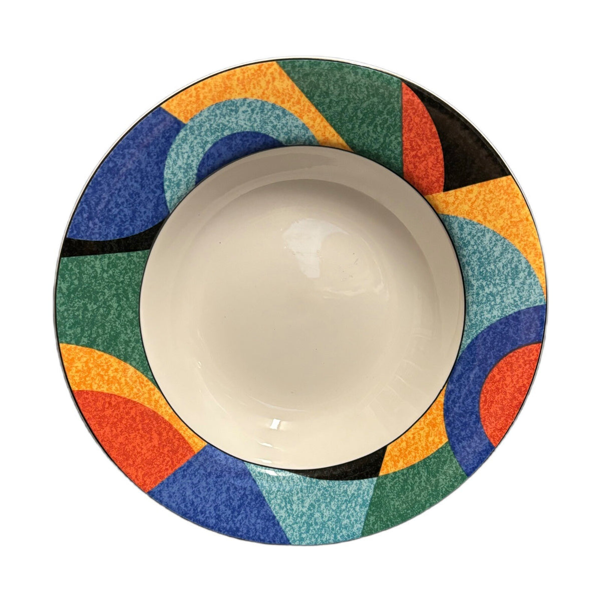 Victoria & Beale 4-Rim Soup Bowls Casual ACCENTS 9019 Porcelain Pasta Dish