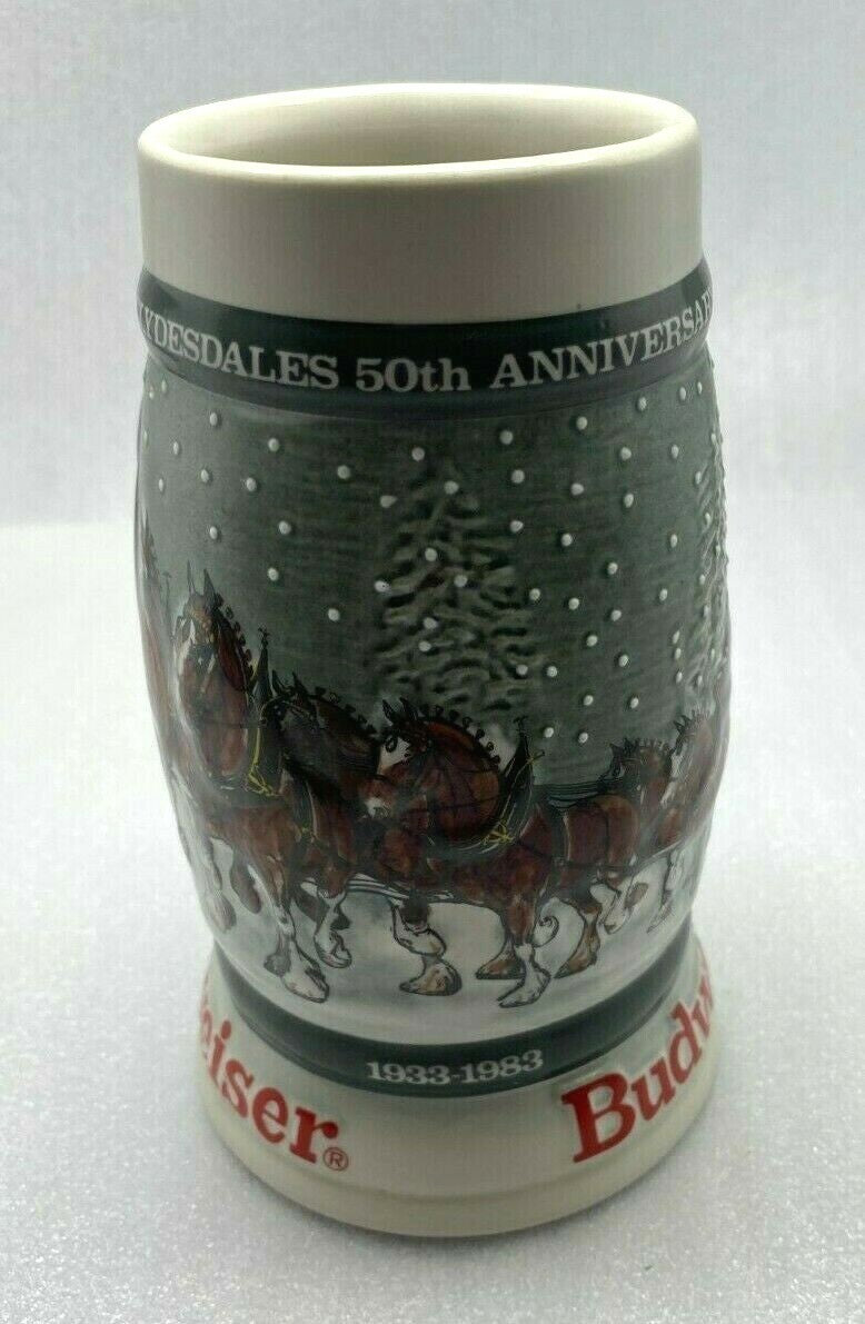 Anheuser Busch Budweiser Mug Collection Stein Budweiser Collectible Drinkware 