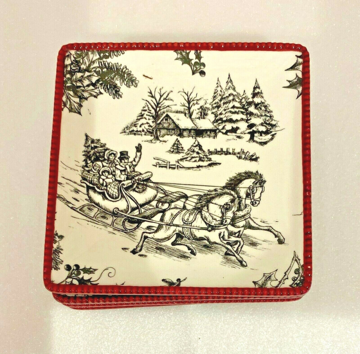 Mini Plates Coasters Home Accent Collectors Collection Decorative Dish 