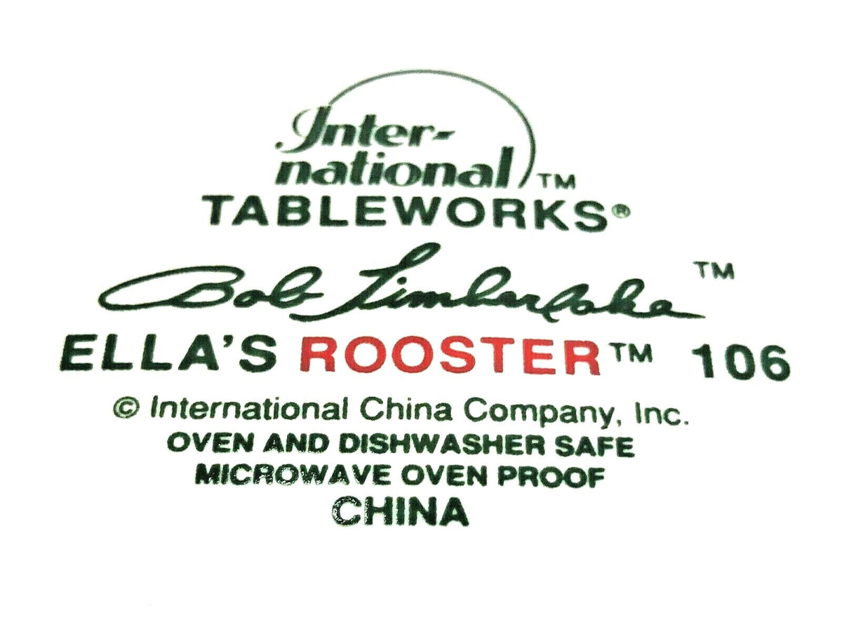 Bob Timberlake ELLA'S ROOSTER International Tableworks Dinnerware Collection 106