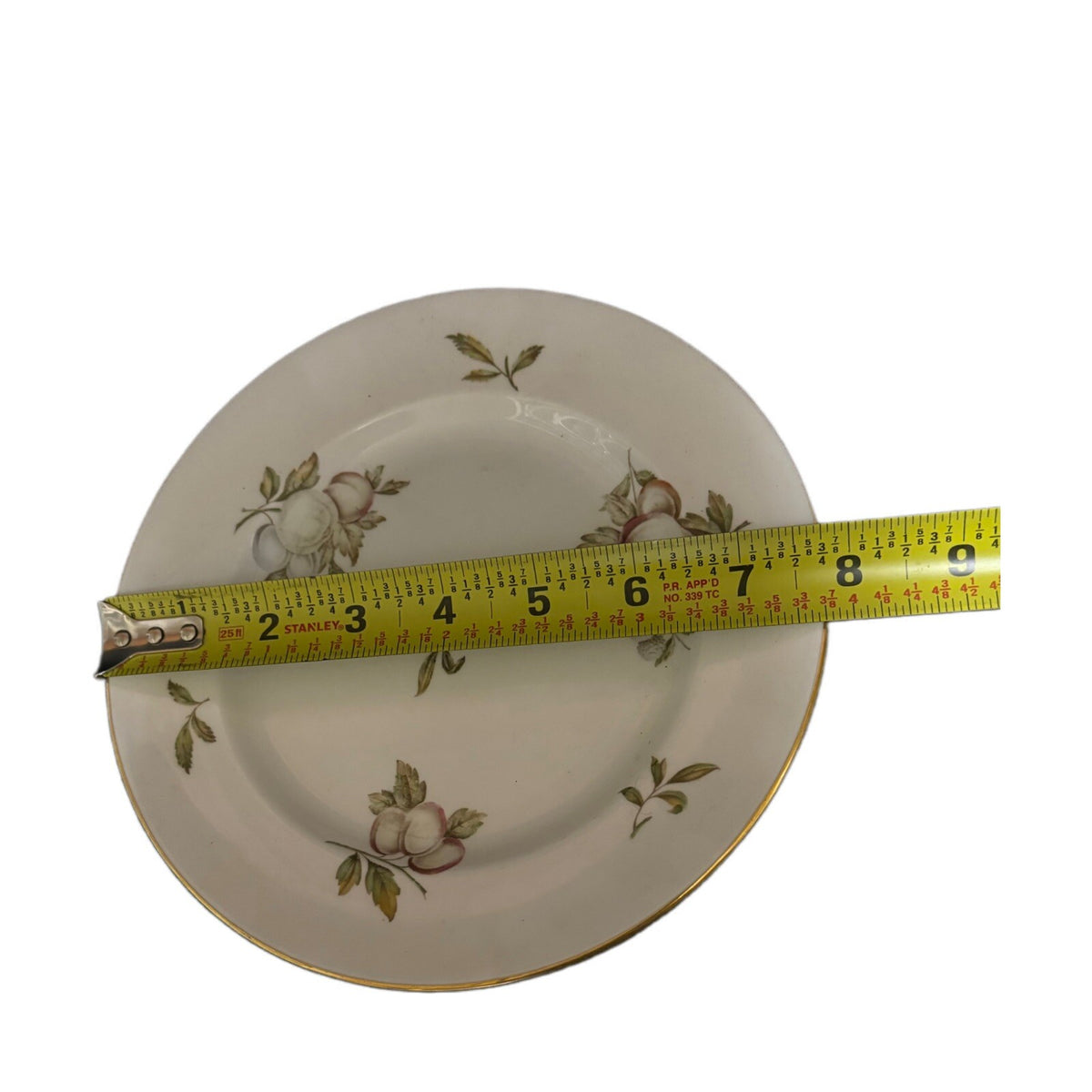 SPODE BLENHEIM 5-Salad Plates Fruit Gold Trim Dessert Appetizer Bone China