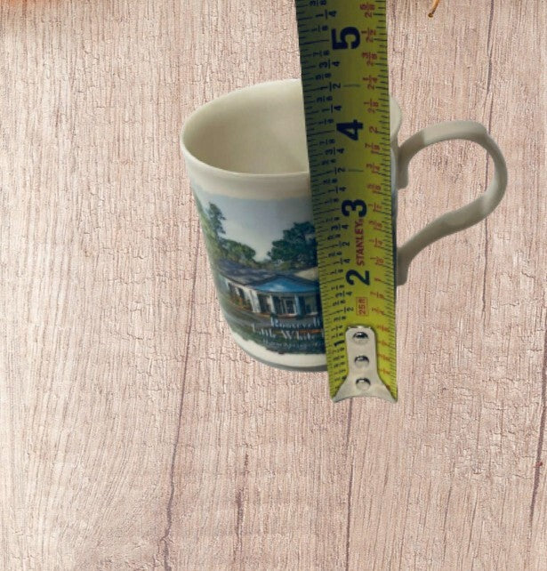 Roosevelt's LITTLE WHITE HOUSE 2008 Porcelain Coffee Mug Design Masters Tea Cup