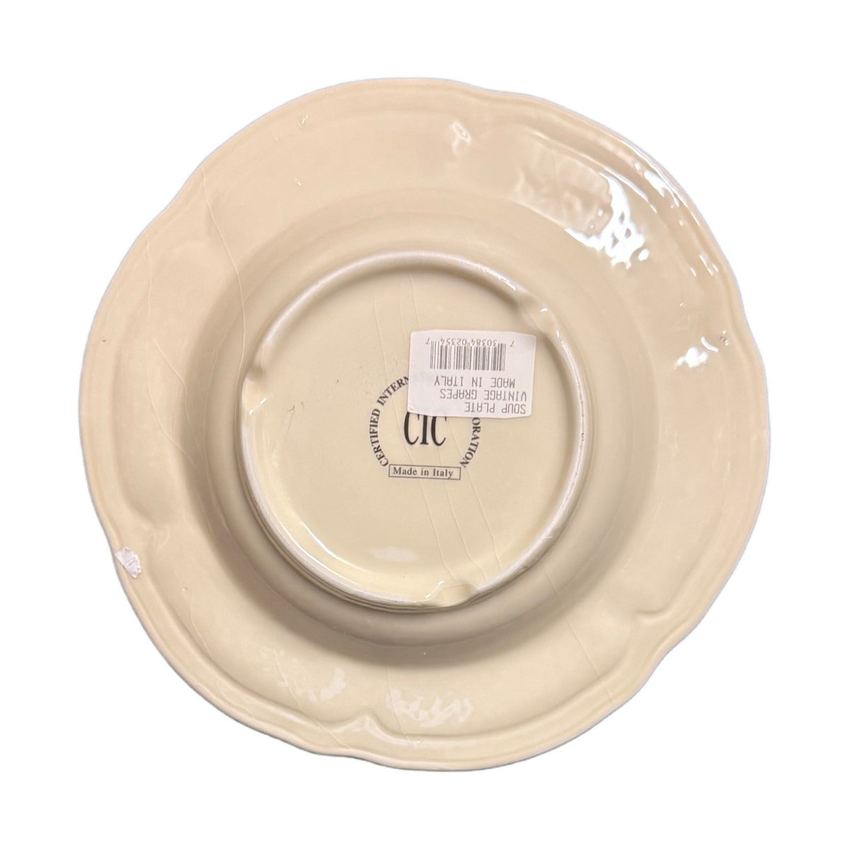 Certified Intl Italy Vintage Cypress Grape 9.5” Soup Pasta Bowls Set of 4