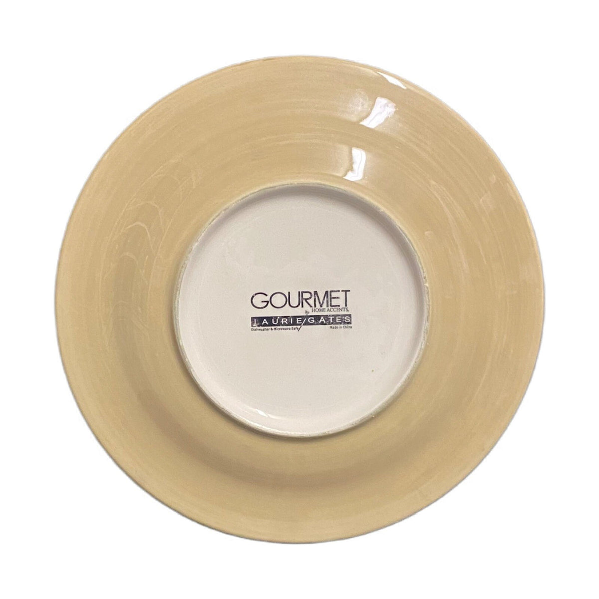 Laurie Gates LES FLEUR 4-Salad Plates Gourmet Home Accent Ceramic Floral Dish