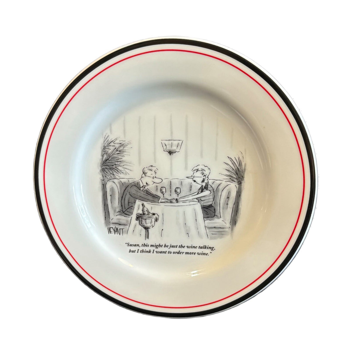 RESTORATION HARDWARE 6-Salad Plates NEW YORKER Ceramic Dessert Appetizer 8" D